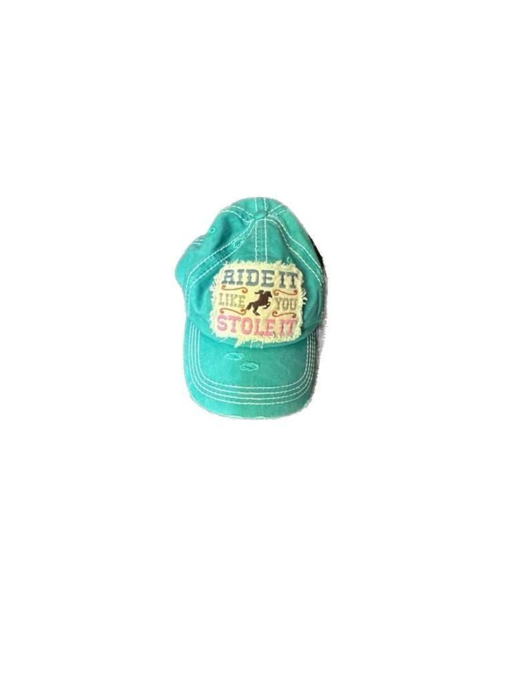AWST Int'l 'Ride It Like You Stole It' Distressed Baseball Cap